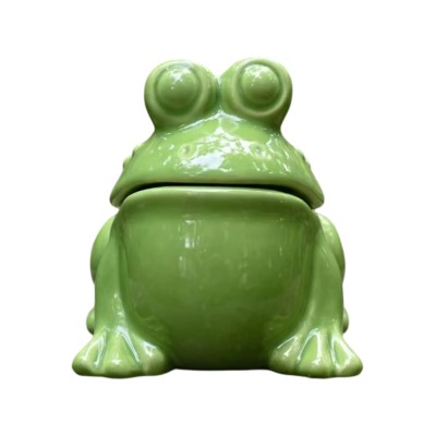 Ceramic Frog Ashtray Modern Minimalist White Porcelain with Lid Ash Prevention Ceramic Frog Ashtray Modern Minimalist White Porcelain with Lid Ash Prevention