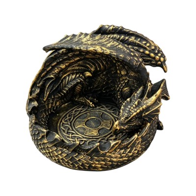 Vintage Gothic Resin Dragon Ashtray Figurine Vintage Gothic Resin Dragon Ashtray Figurine