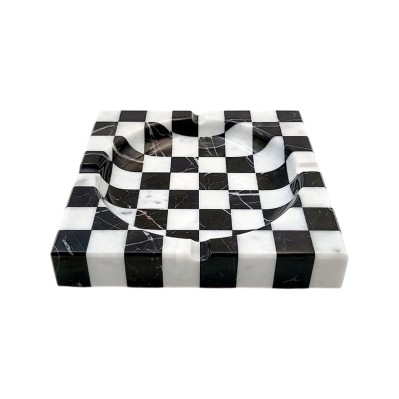 Square Natural Marble Cigar Ashtray Luxury Multi-Function Ashtray Square Natural Marble Cigar Ashtray Luxury Multi-Function Ashtray
