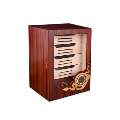 Classic Wooden Large Capacity Desktop Cigar Humidor with Hygrometer and Humidifier Frosted Glass Classic Wooden Large Capacity Desktop Cigar Humidor with Hygrometer and Humidifier Frosted Glass