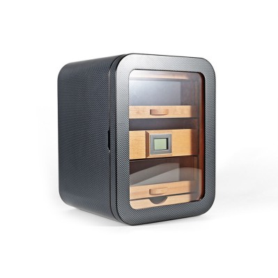 Three-Layer Wooden Cigar Storage Box with Hygrometer Three-Layer Wooden Cigar Storage Box with Hygrometer