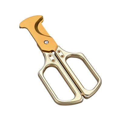 Luxury Portable Stainless Steel Cigar Cutter Double Blade Folding Safety Design Luxury Portable Stainless Steel Cigar Cutter Double Blade Folding Safety Design