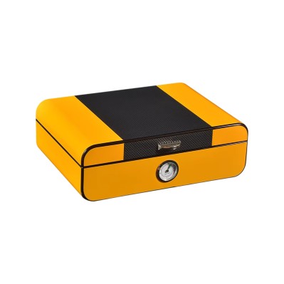 Round Edge Bright Design Spanish Cedar Wood Cigar Humidor with Hygrometer and Humidifier Round Edge Bright Design Spanish Cedar Wood Cigar Humidor with Hygrometer and Humidifier